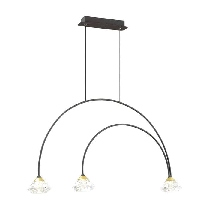 Odeon Light 4100/3 ODL19 65 черный/прозрачный Подвес G9 3*5W ARCO