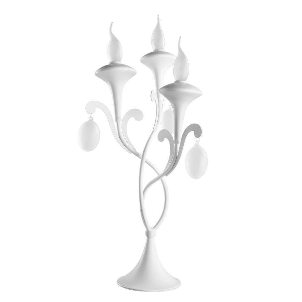Arte Lamp Montmartre Белая Лампа настольная декоративная 40W E14 A3239LT-3WH — миниатюра 1