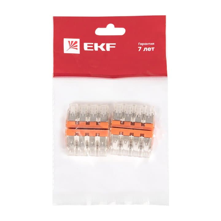 EKF PROxima Клемма СМК 773-174 (с пастой), 4 отверстия, 2,5-6,0 мм2 (уп.4шт.) plc-smk-773-174r — миниатюра 7