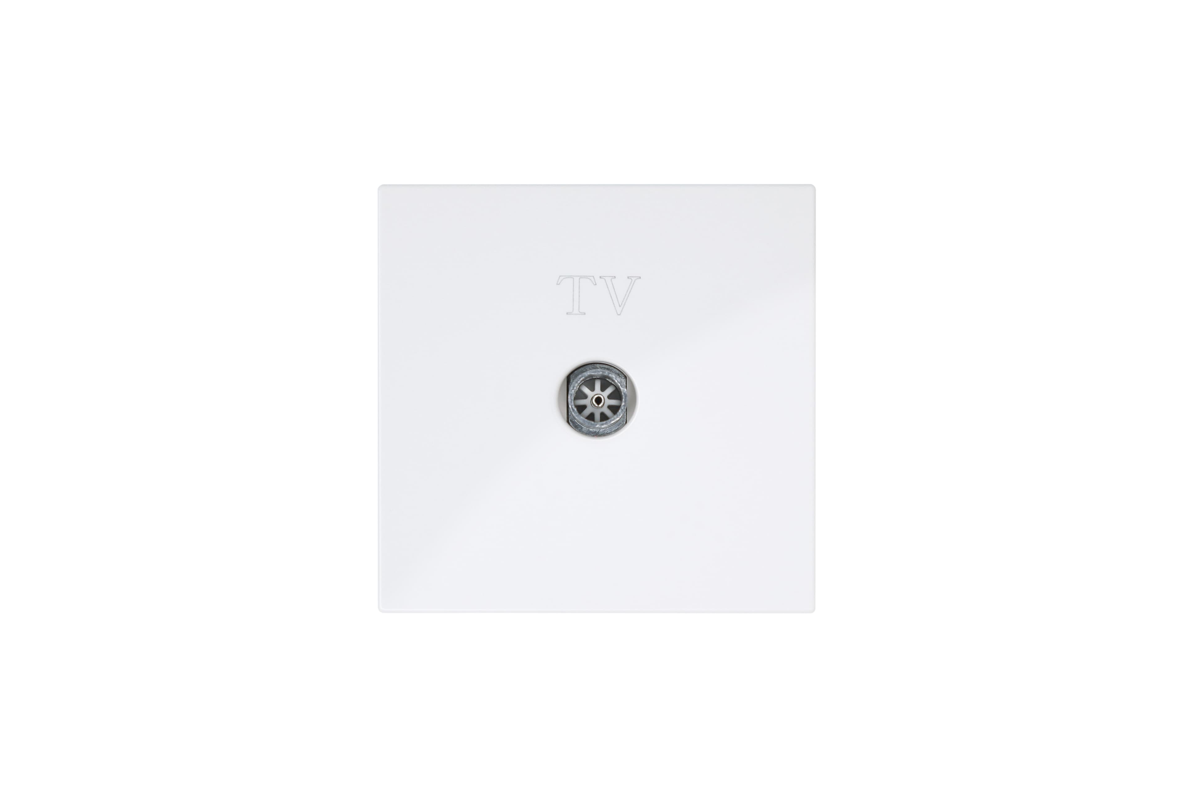 Jasmart FD Белый глянцевый Розетка TV Φ9.5mm оконечная