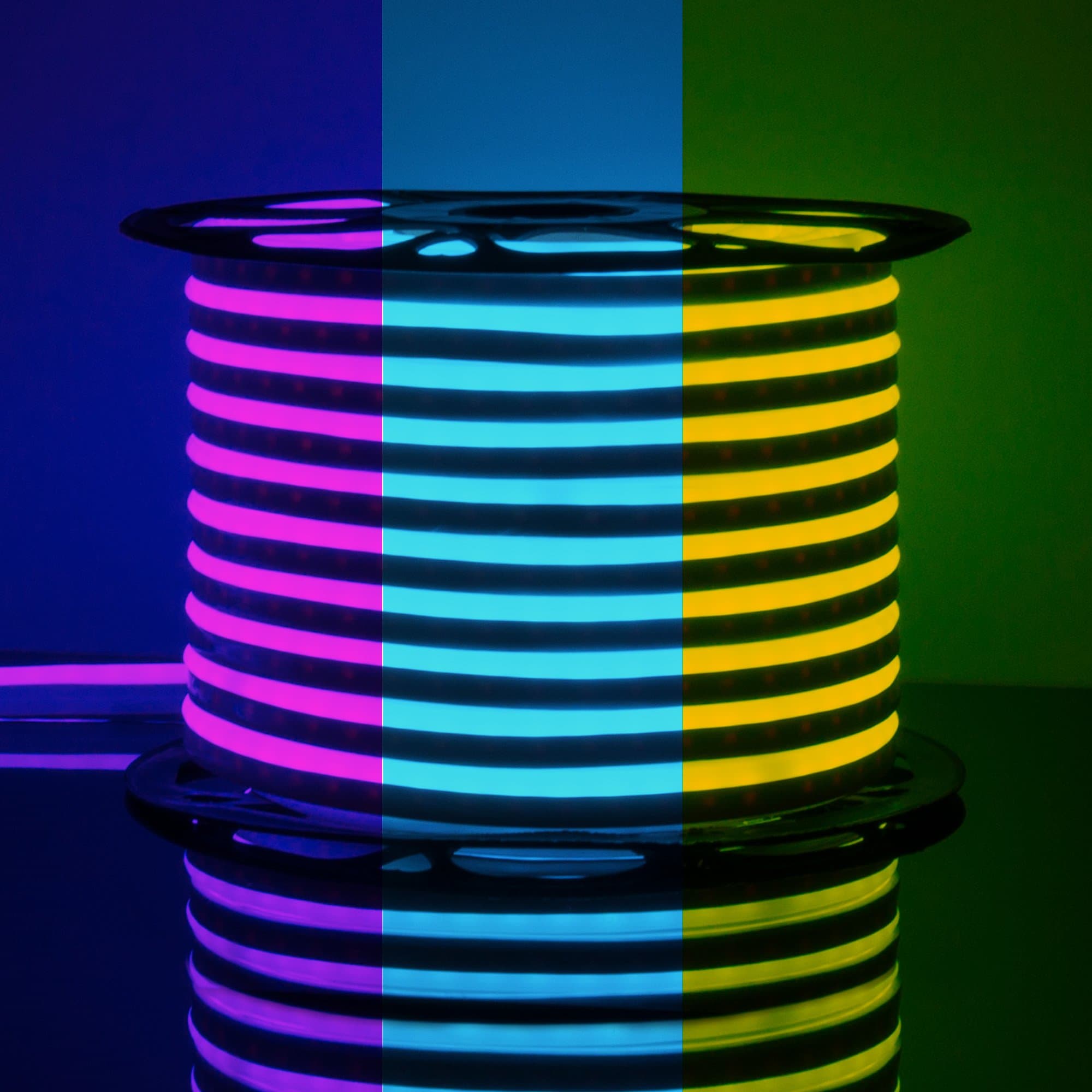 Elektrostandard LS001 220V RGB / Лента светодиодная Гибкий неон 12W 80Led 5050 IP67 односторонний , 50 м a045405