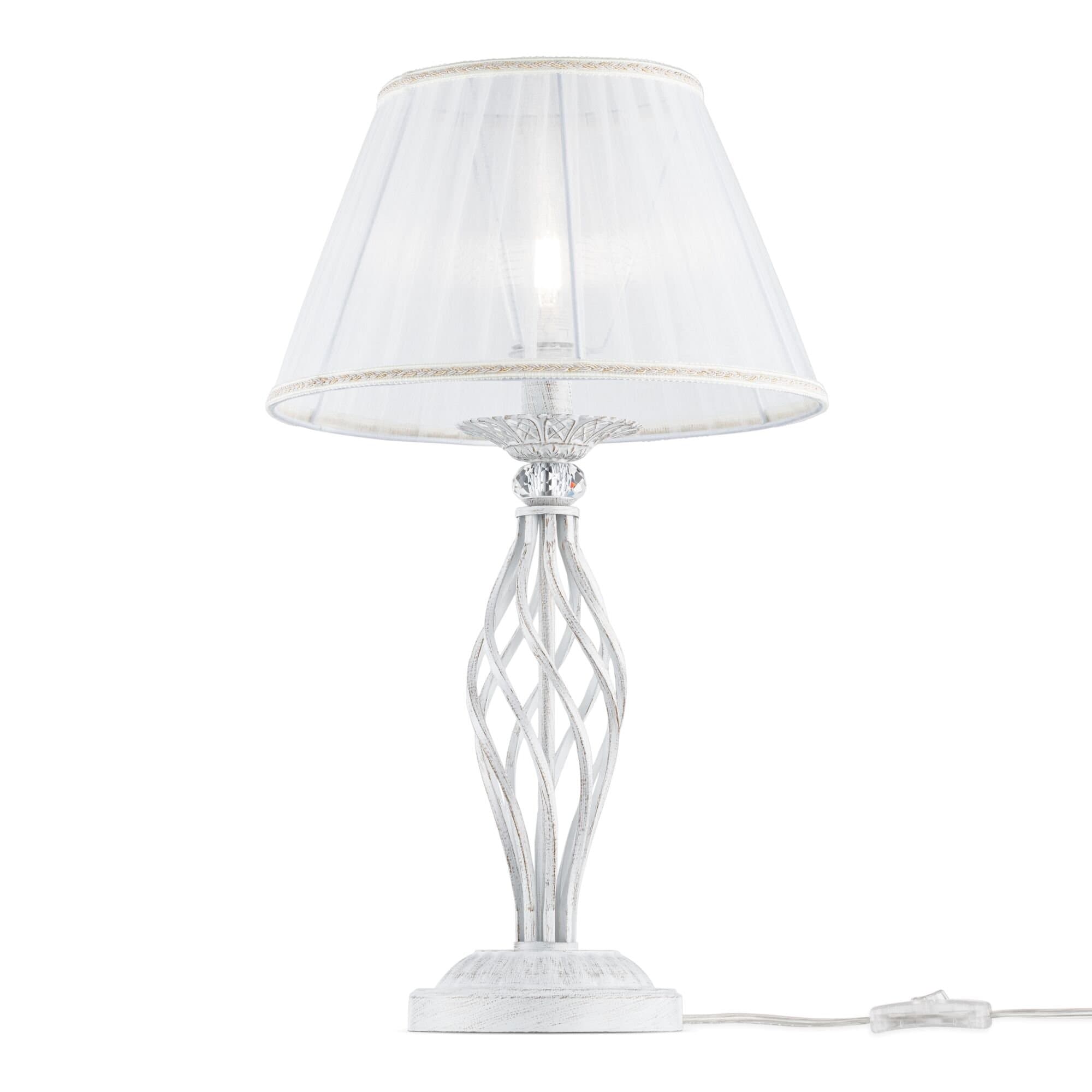 Maytoni Elegant Grace Белый с Золотом Настольная лампа 1xE14 40W ARM247-00-G — миниатюра 3