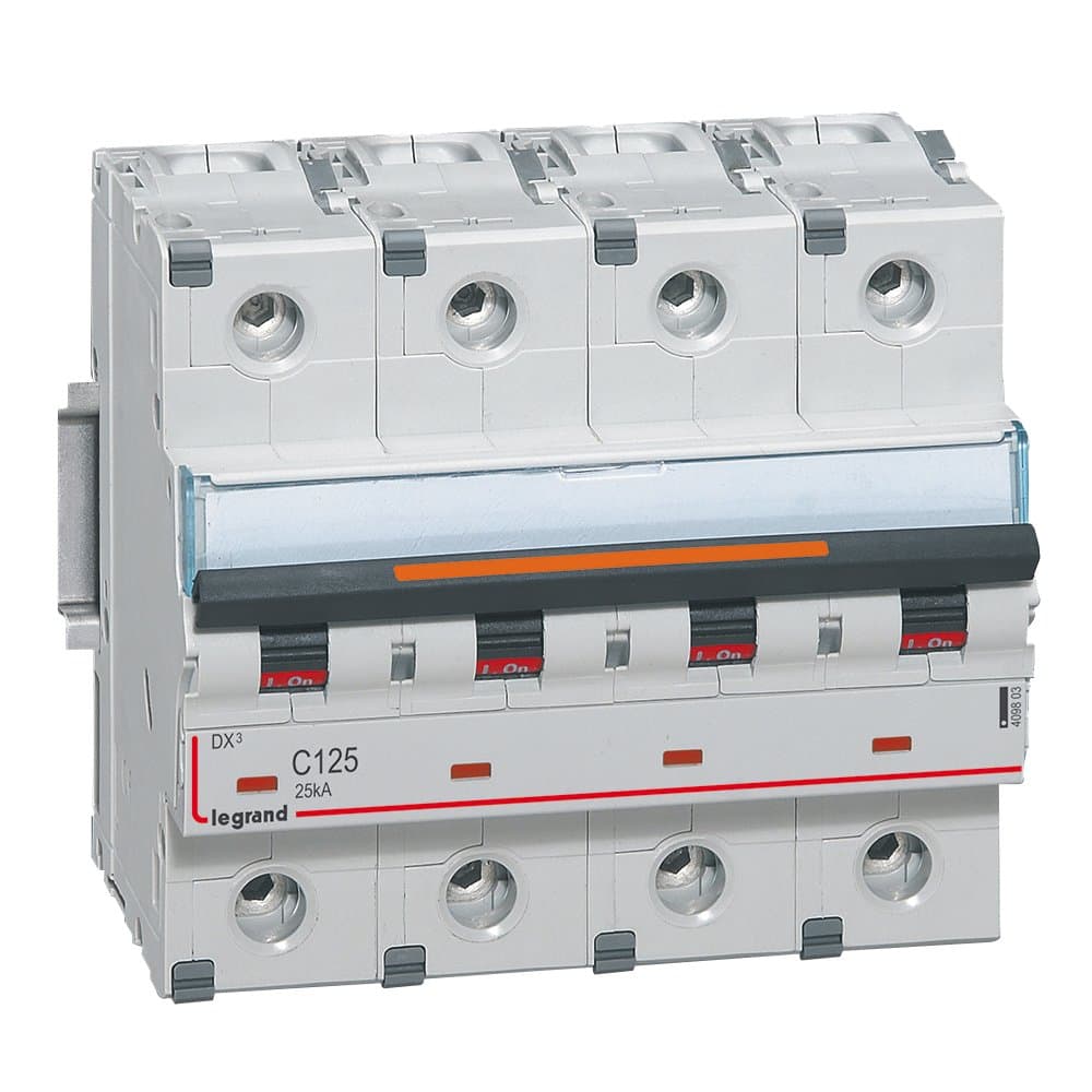 Legrand DX3 Автоматический выключатель 4P C125 25кА 409803 — миниатюра 1