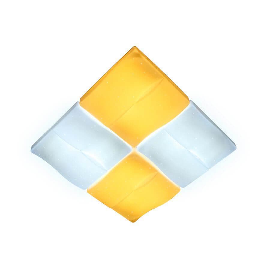 Ambrella Потолочный светодиодный светильник с пультом FP2382 WH 128W 500*500*100 (ПДУ РАДИО 2.4) FP2382 WH 128W D500*500 — миниатюра 4