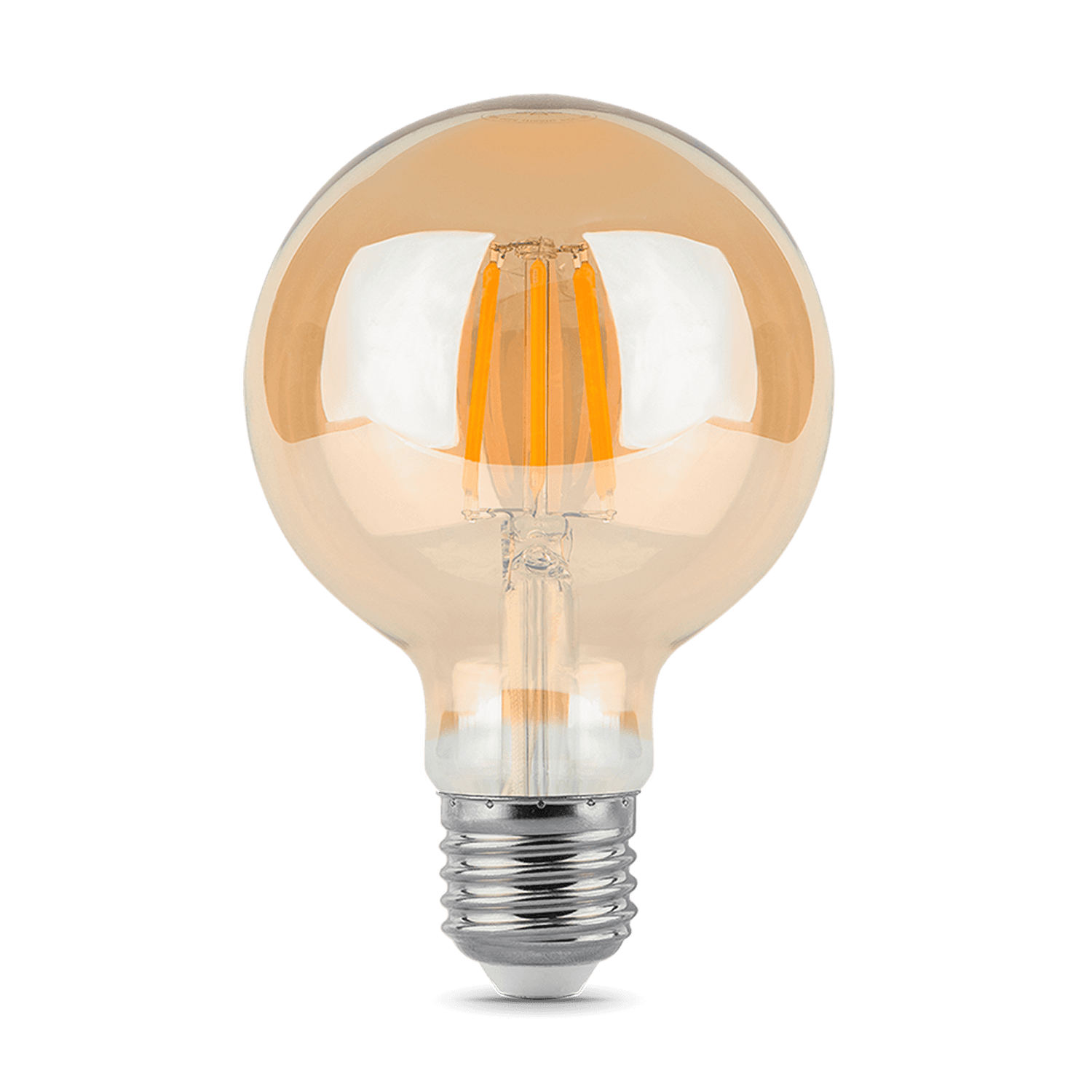 Gauss Лампаs Filament G95 6W 620lm 2400К Е27 golden диммируемая LED 1/20 105802006-D — миниатюра 5
