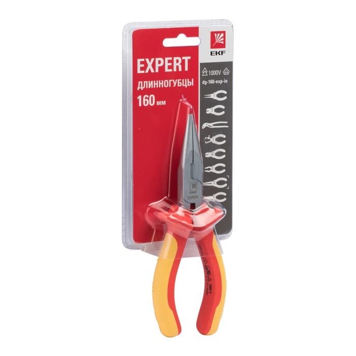 EKF PROxima Длинногубцы Expert 160 мм 1000В — миниатюра 2