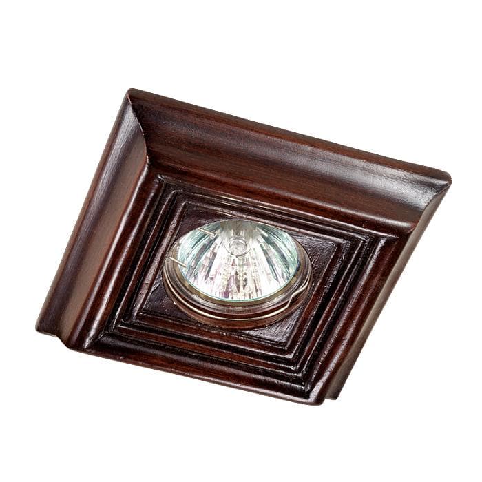 Novotech 370091 NT15 144 темное дерево Встраиваемый светильник IP20 GX5.3 50W 12V PATTERN