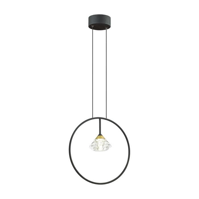 Odeon Light 4100/1 ODL19 65 черный/прозрачный Подвес G9 1*5W ARCO