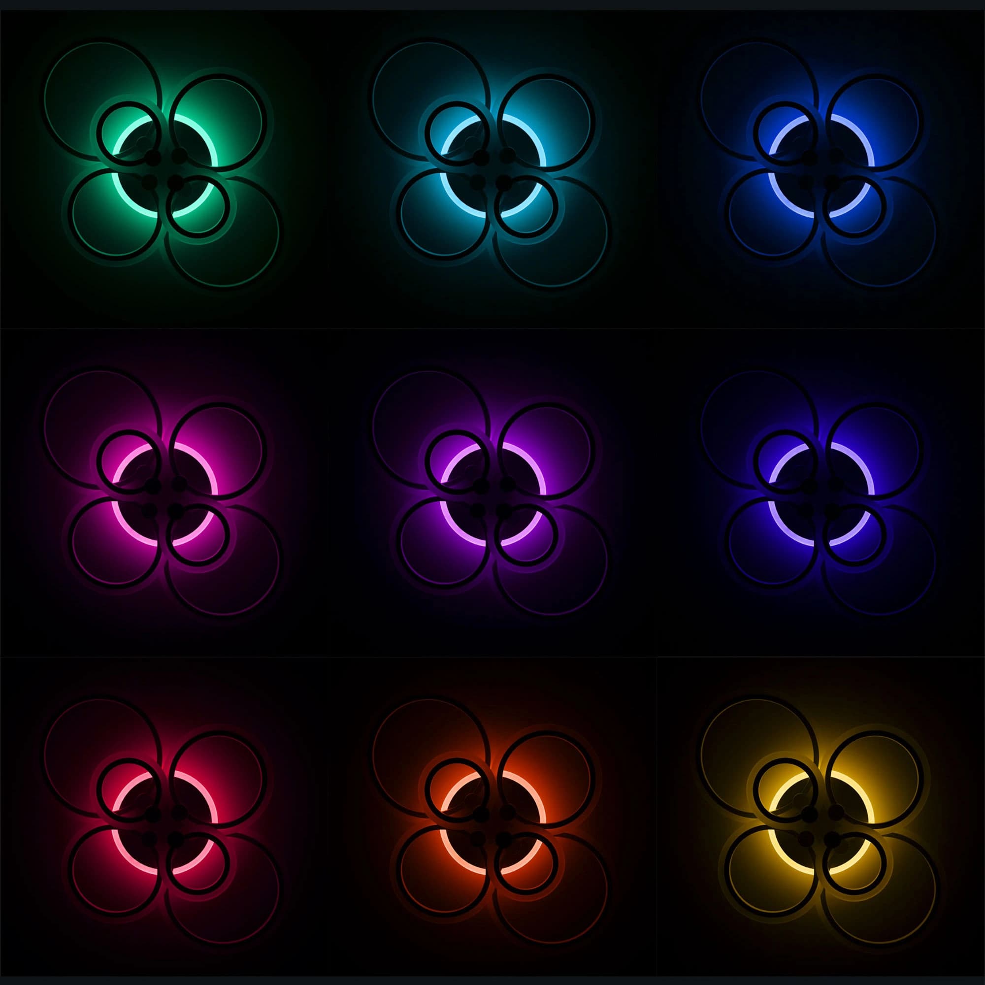Citilux CL237B160E Сента Белая Люстра с RGB — миниатюра 3