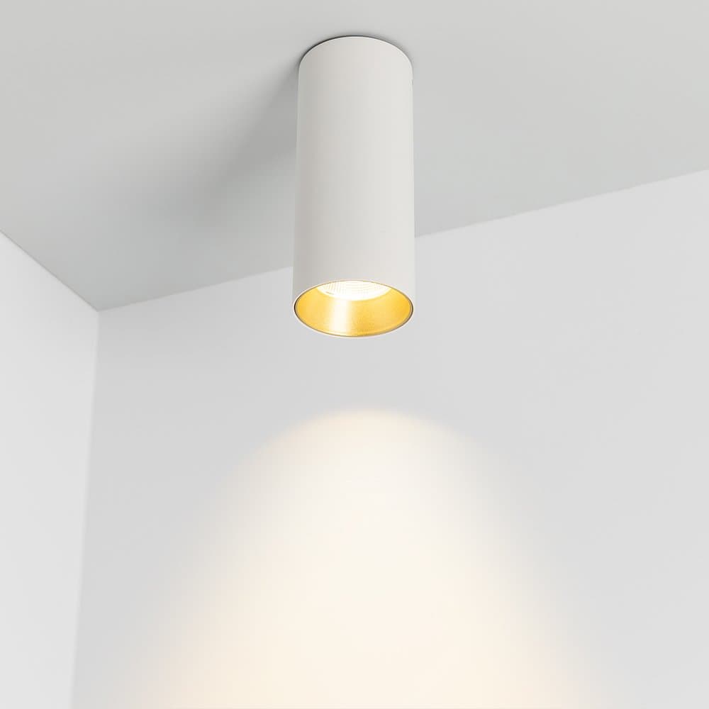 Arlight Светильник SP-POLO-SURFACE-R65-8W Day4000 (WH-GD, 40 deg) (IP20 Металл, 3 года) 027505 — миниатюра 2