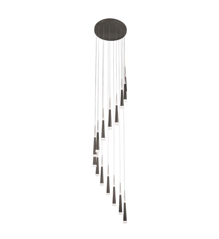 Kink Light 6114-15A,02 Подвес Рэй хром h300 d50 Led 105W (4000K)