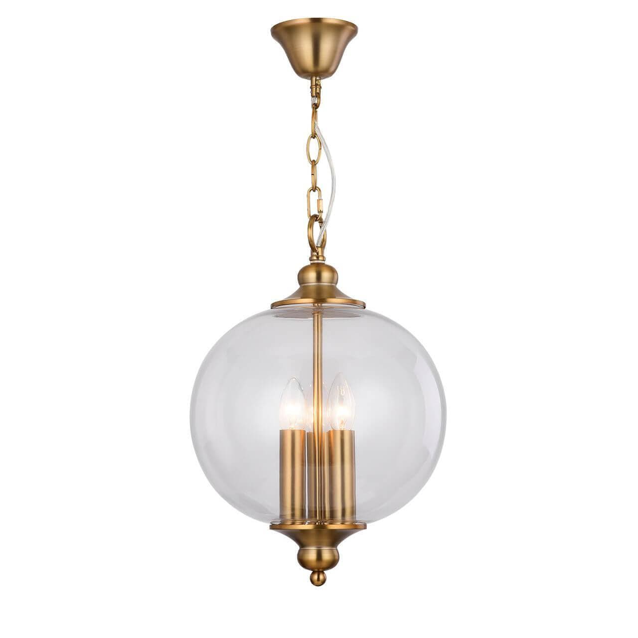 ST LUCE SL362.203.03 Светильник подвесной  Золото/Прозрачный E14 3*60W — миниатюра 1