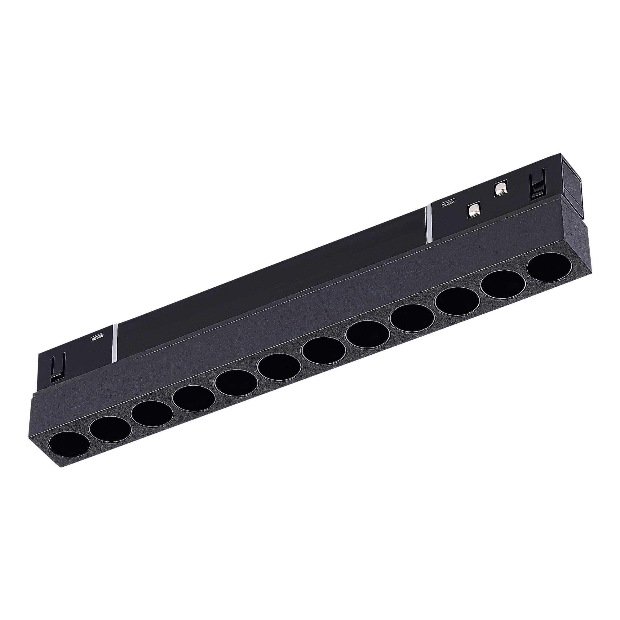 ST LUCE ST806.436.12 Магнитный трековый светильник Черный LED 1*12W 3000K 550Lm Ra>90 36° IP20 L220xW22xH44 48VV