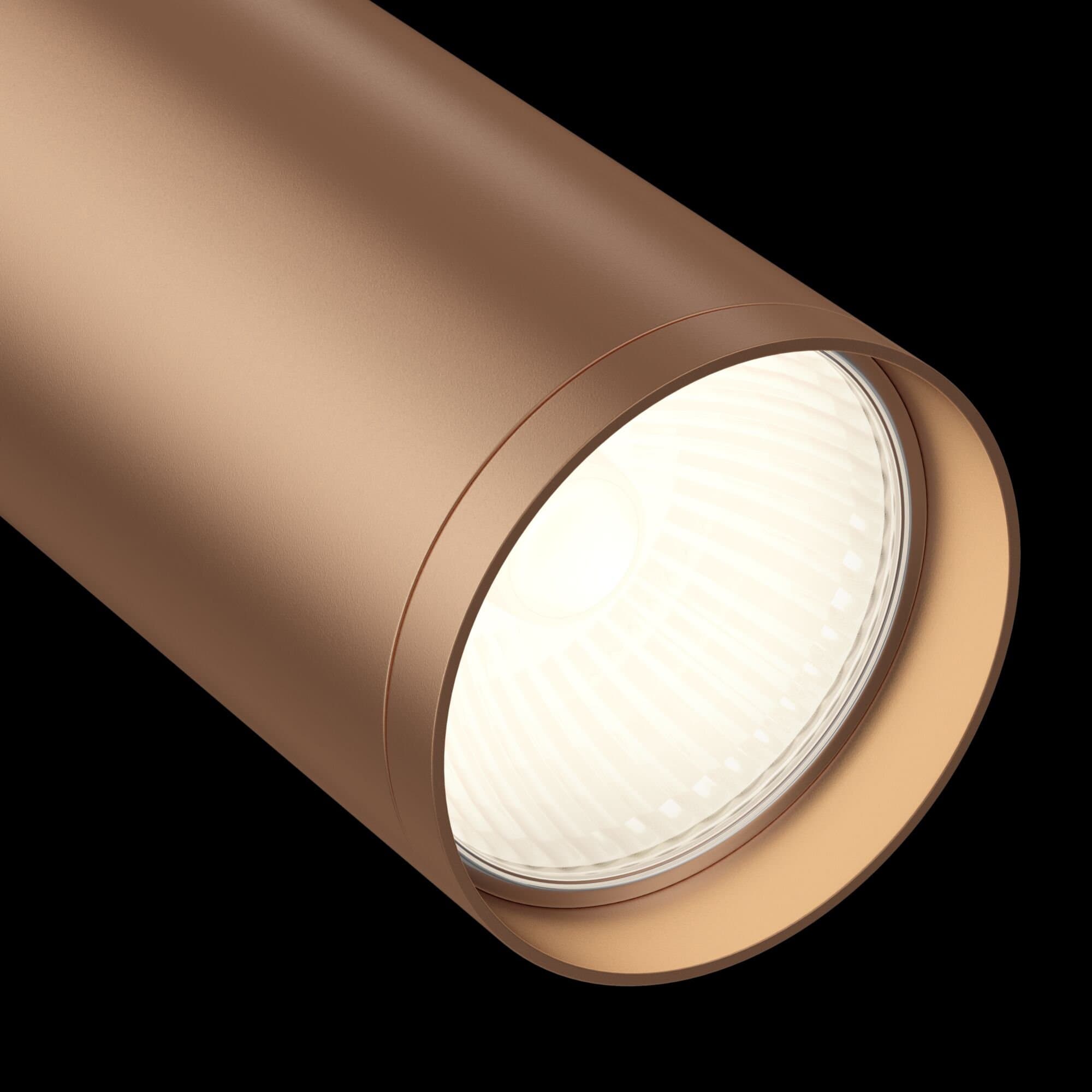 Maytoni Single phase track system Белый и Медь матовая Светильник трековый (Набор) ( TR020-01W+TRA020-01C) TR020-1-GU10-WC — миниатюра 4