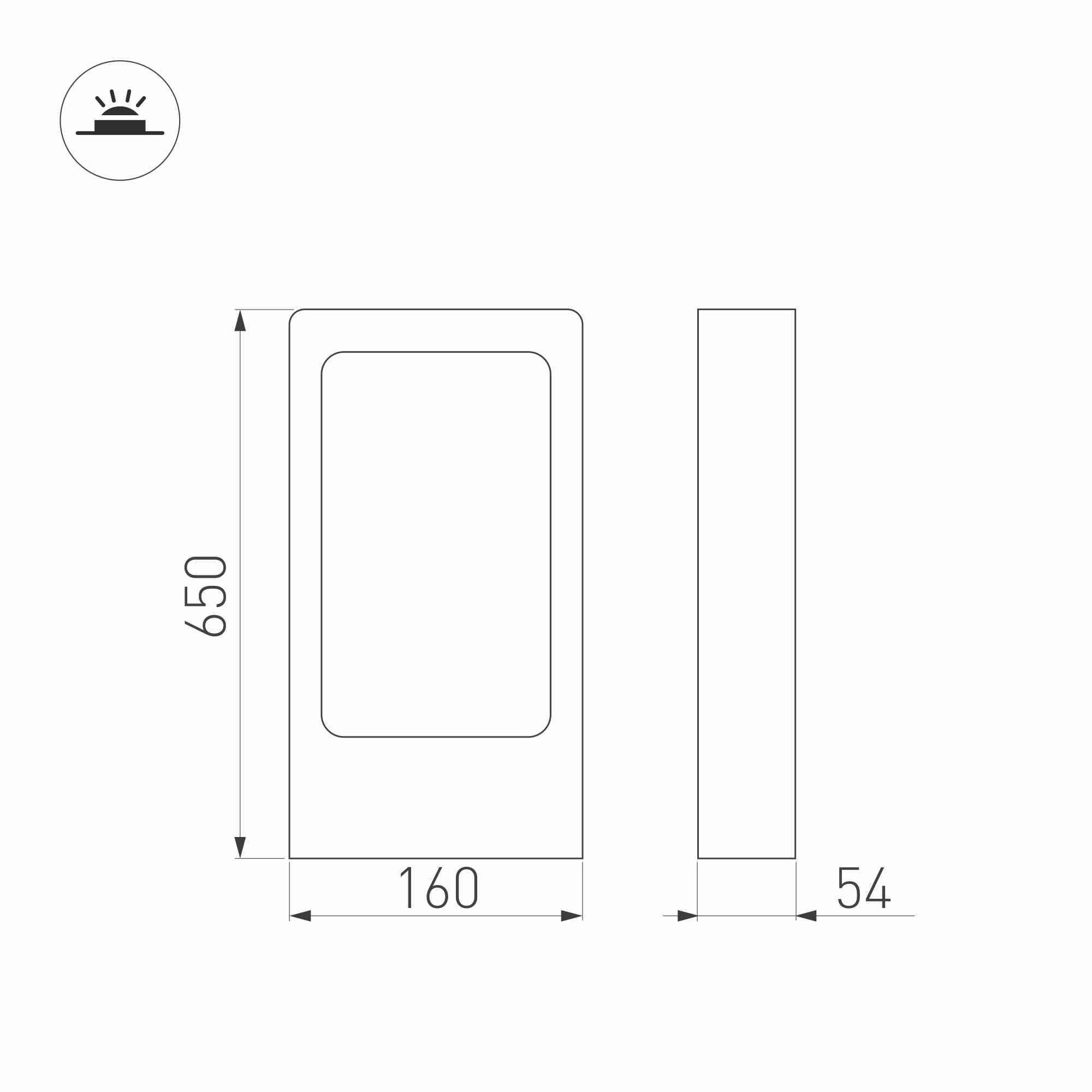 Arlight Светильник LGD-PATH-FRAME-H650-7W Warm3000 (BK, 100 deg, 230V) (IP65 Металл, 3 года) 021929(1) — миниатюра 4