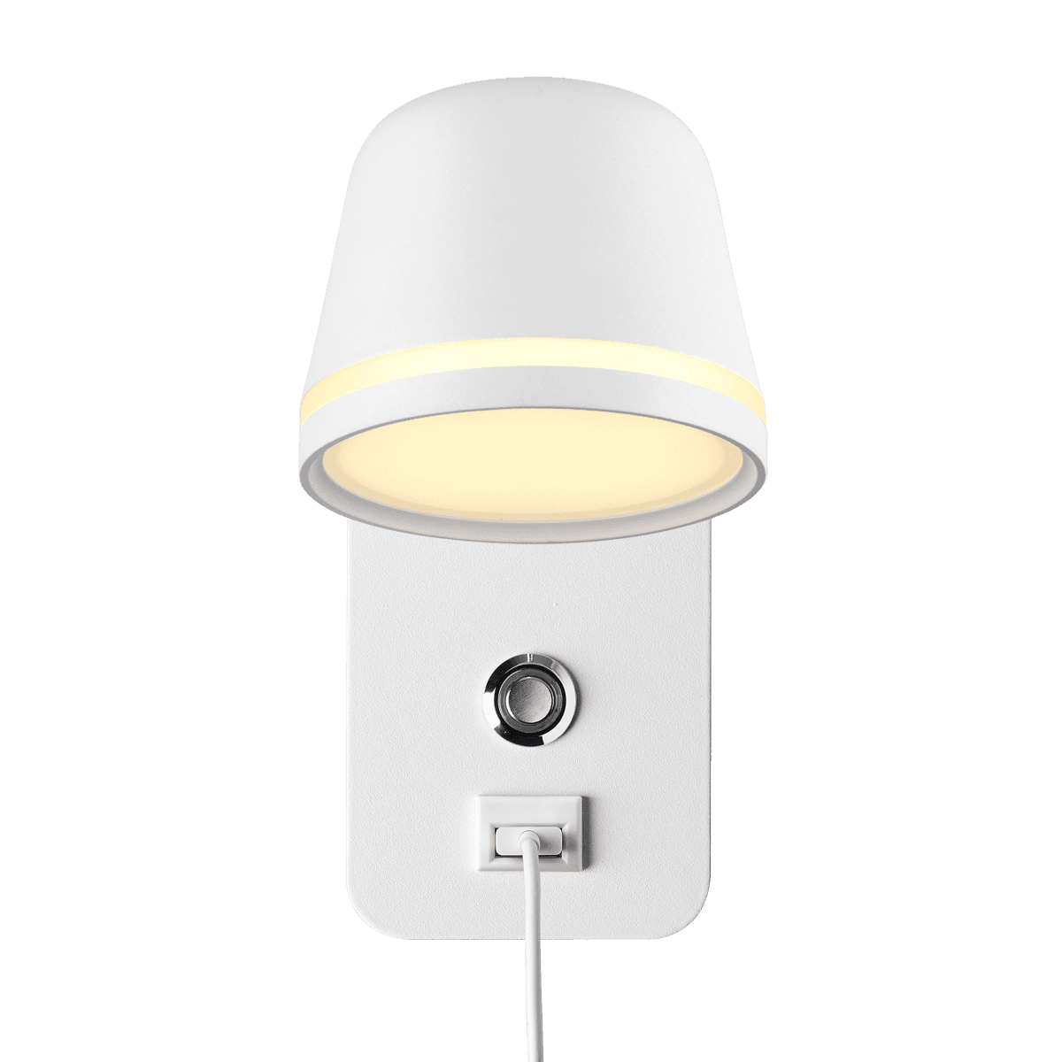 Odeon Light 4298/5WL HIGHTECH ODL22 227 белый/металл Настенный светильник IP20 с USB зарядкой c выкл. LED 7W 400Лм 3000-4000-6000K BANKS — миниатюра 2