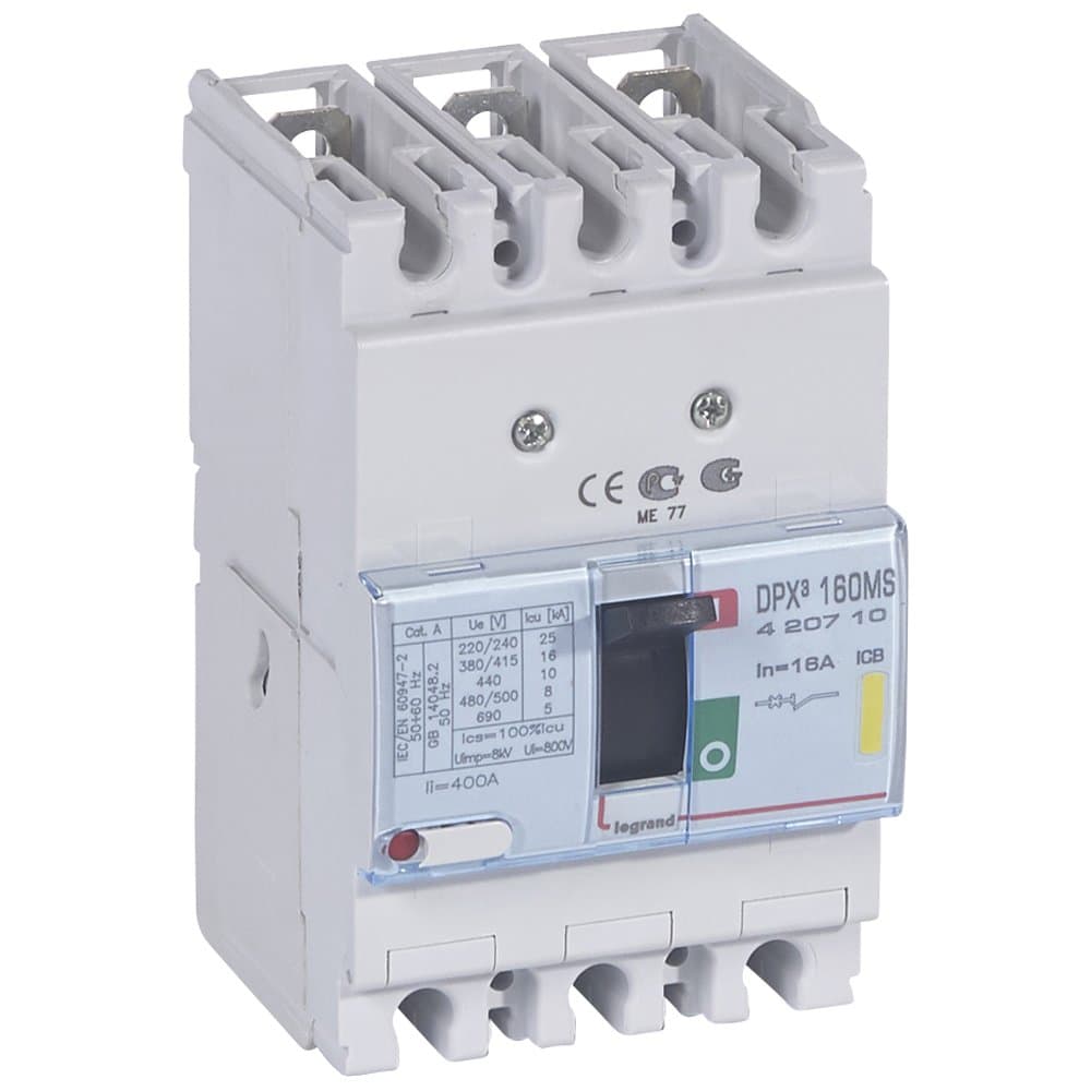 Legrand DPX3 250ER Мотор 3P 16A 16kA 420710 — миниатюра 1