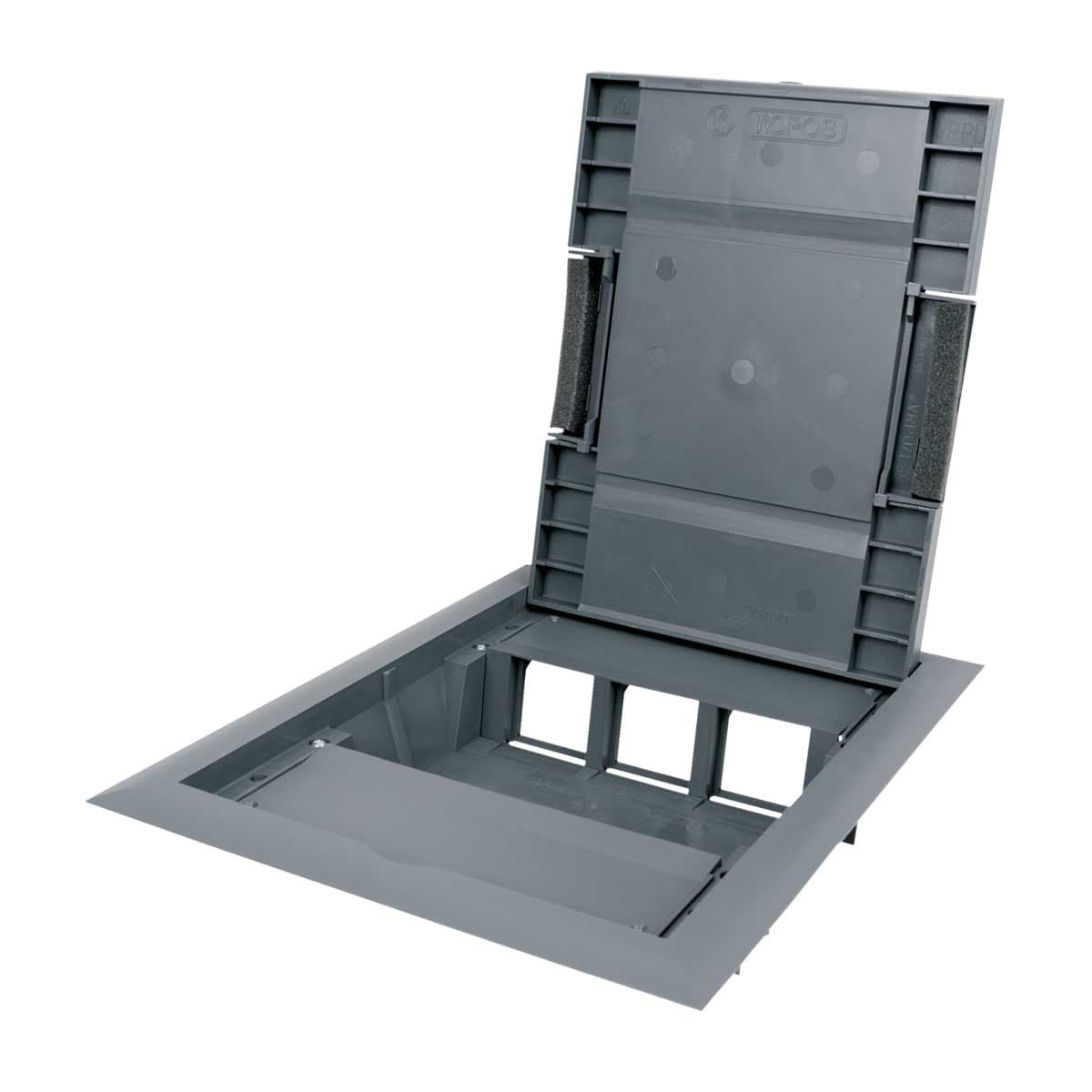 Kopos Лючок напольный на 6 модулей 45х45 KOPOBOX 57 (LB) KOPOBOX 57_LB
