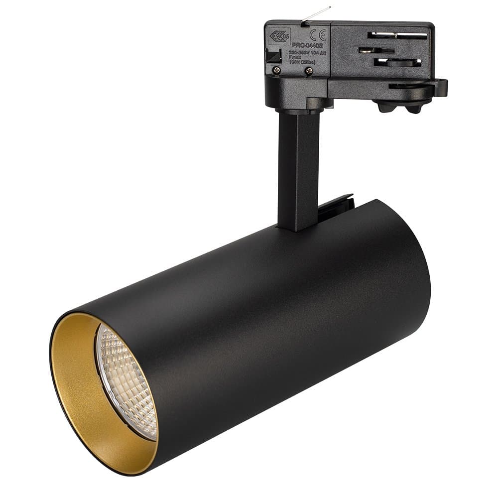 Arlight Светильник SP-POLO-TRACK-LEG-R85-15W Warm3000 (BK-GD, 40 deg) (IP20 Металл, 3 года) 027454 — миниатюра 1
