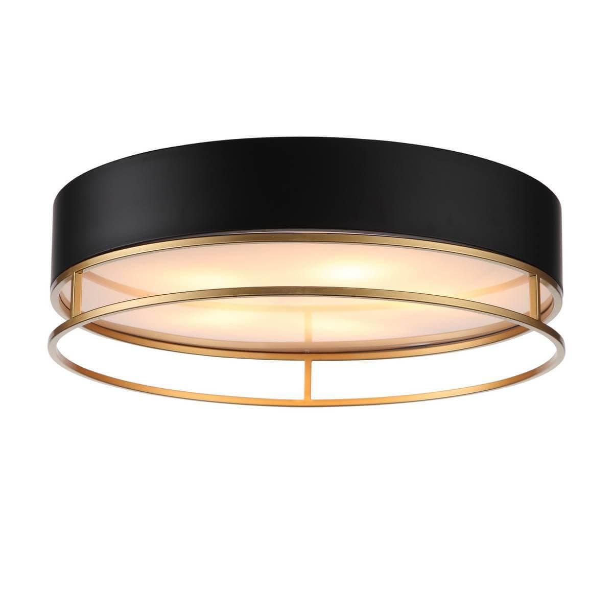 ST Luce SL1127.432.05 Светильник потолочный Черный, Матовое золото/Белый E14 5*40W — миниатюра 2