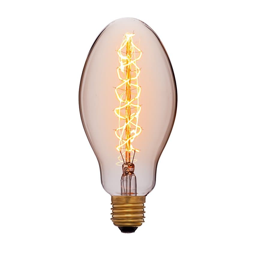 SUN-LUMEN Лампа накаливания "ретро" Прозрачная 60W 240V (E75-F5) E27 053-433 — миниатюра 2