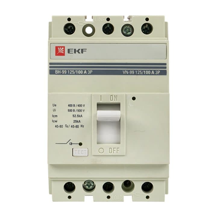 EKF PROxima Выключатель нагрузки ВН-99 125/100А 3P — миниатюра 2