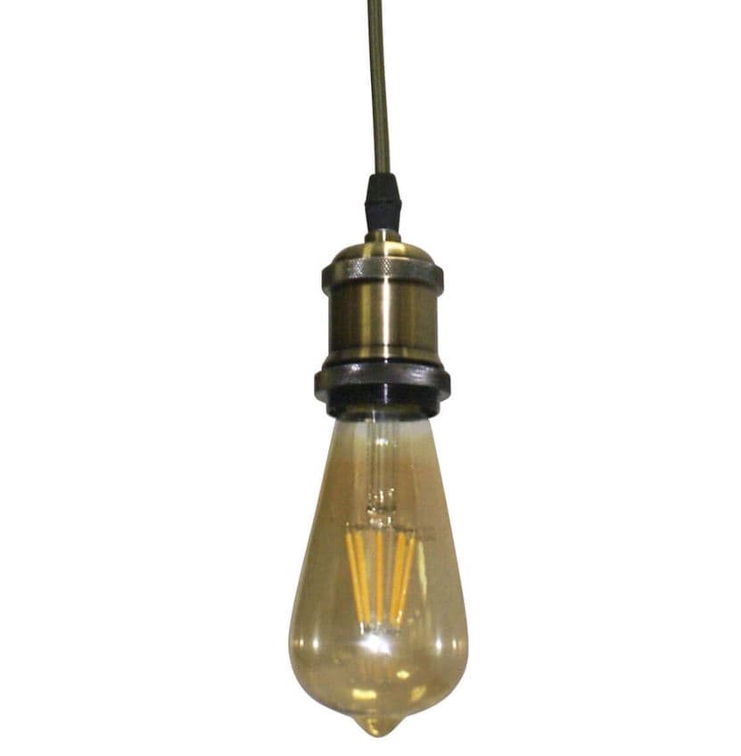 Kink Light 0981201 Подвес Никол золото d10 h200 E27 1*6W (лампа в комплекте)