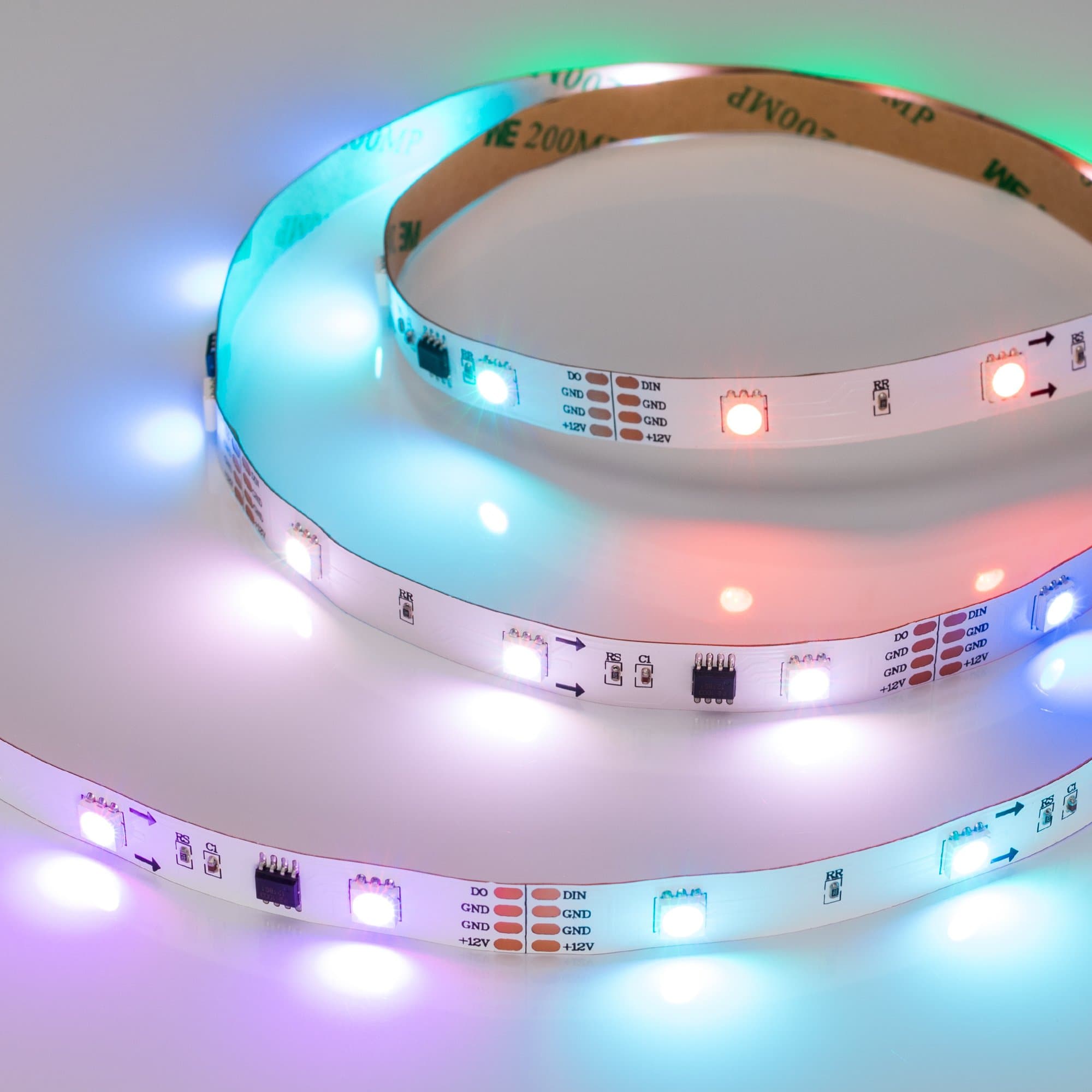 Arlight Светодиодная лента SPI-5000-AM 12V RGB (5060, 150 LED x3, 1804) (Открытый, IP20) 021227 — миниатюра 2