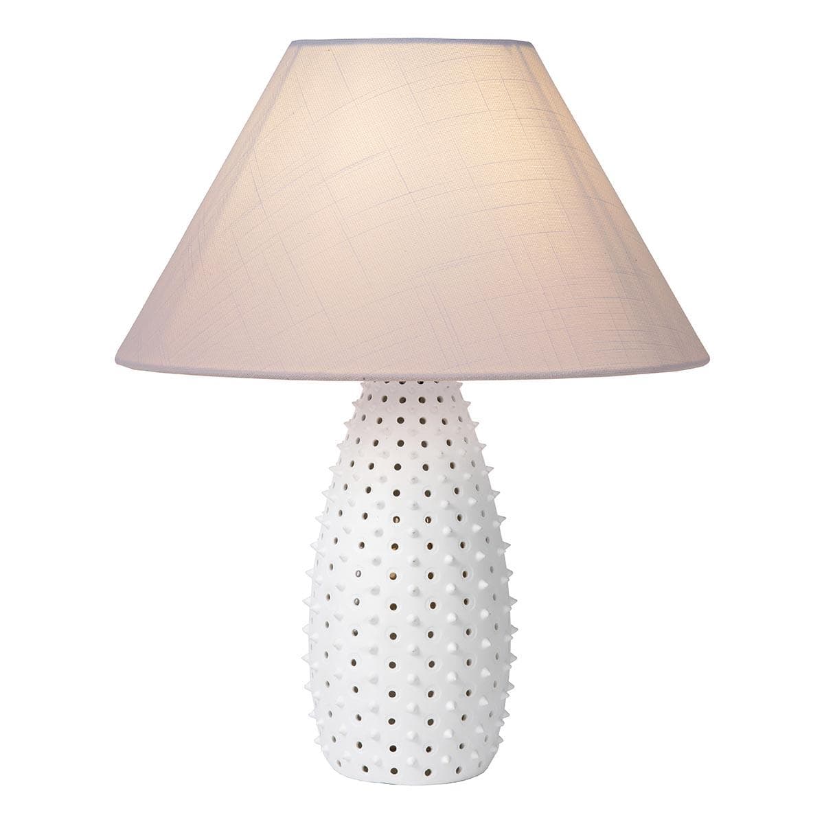 Lucide ARCADIA Лампа настольная Ø 36 cm 2xE27 White 13538/81/31 — миниатюра 5