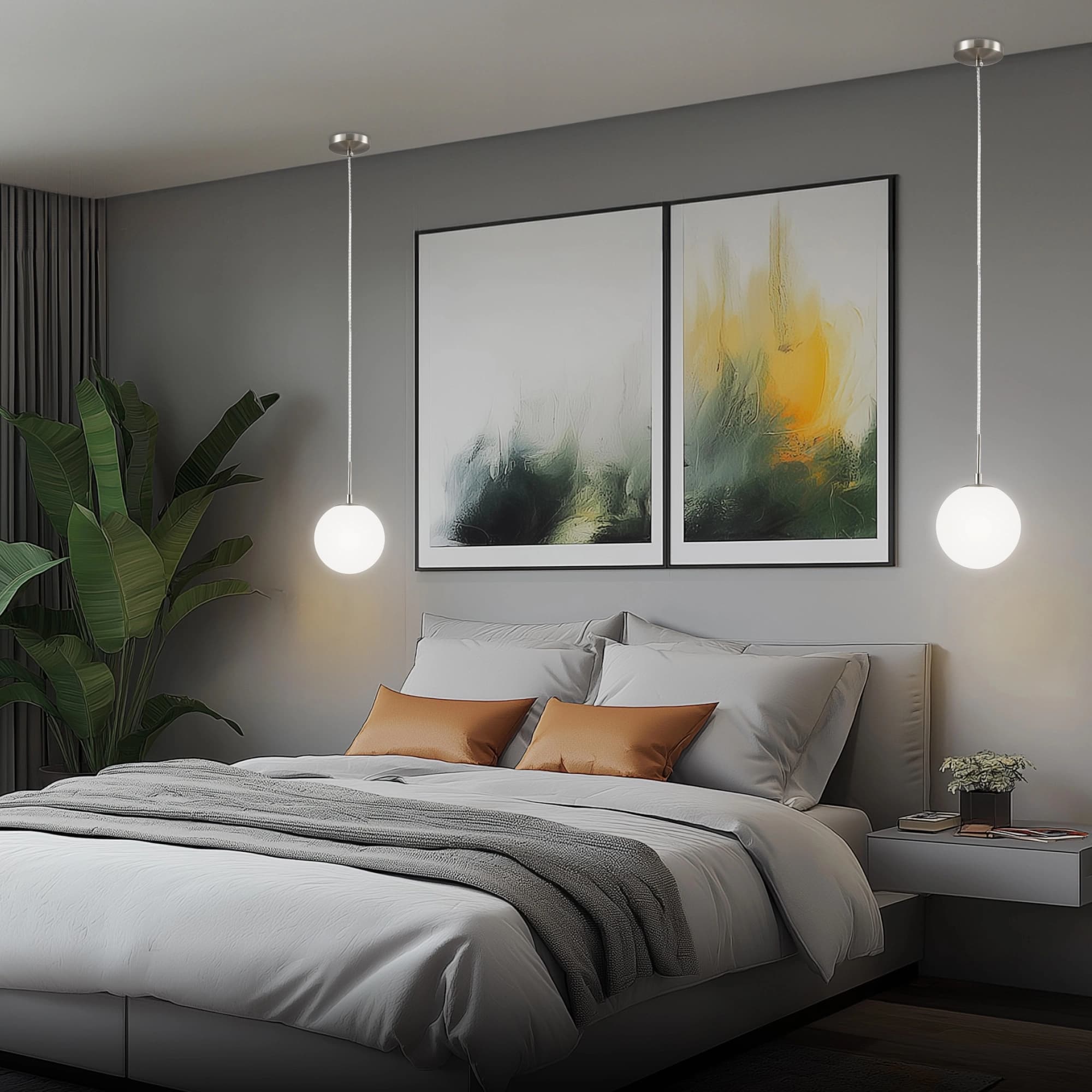 CITILUX CL102014 Томми Хром Матовый+ Белый Светильник Подвес — миниатюра 12