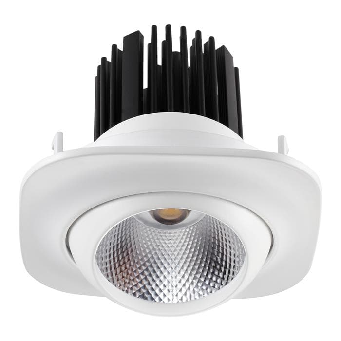 Novotech 357697 NT18 090 белый Встраиваемый светильник IP20 LED 3000K 15W 160-265V DRUM