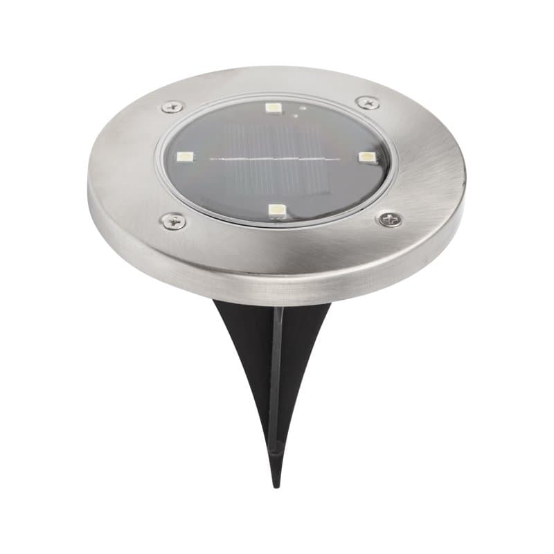 LAMPER Светильник светодиодный  Взлетные Огни LED с аккумулятором солнечной панелью IP65, холодное белое свечение 6500 К, монтаж в грунт 602-246