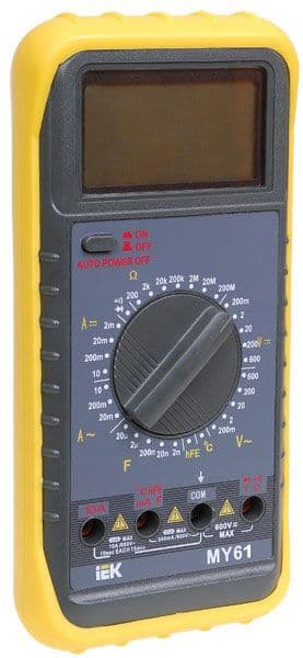 IEK Мультиметр цифровой Professional MY61 — миниатюра 3