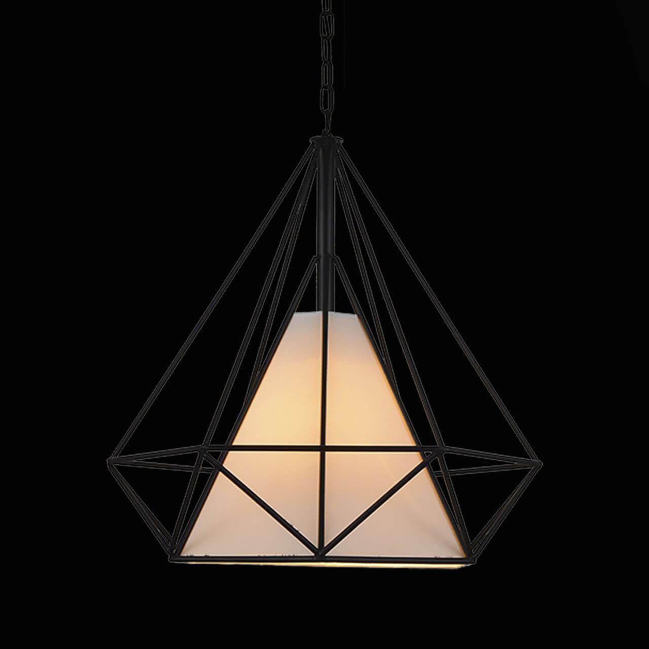 ST LUCE SL233.443.01 Светильник подвесной Черный/Черный, Белый E27 1*60W — миниатюра 2