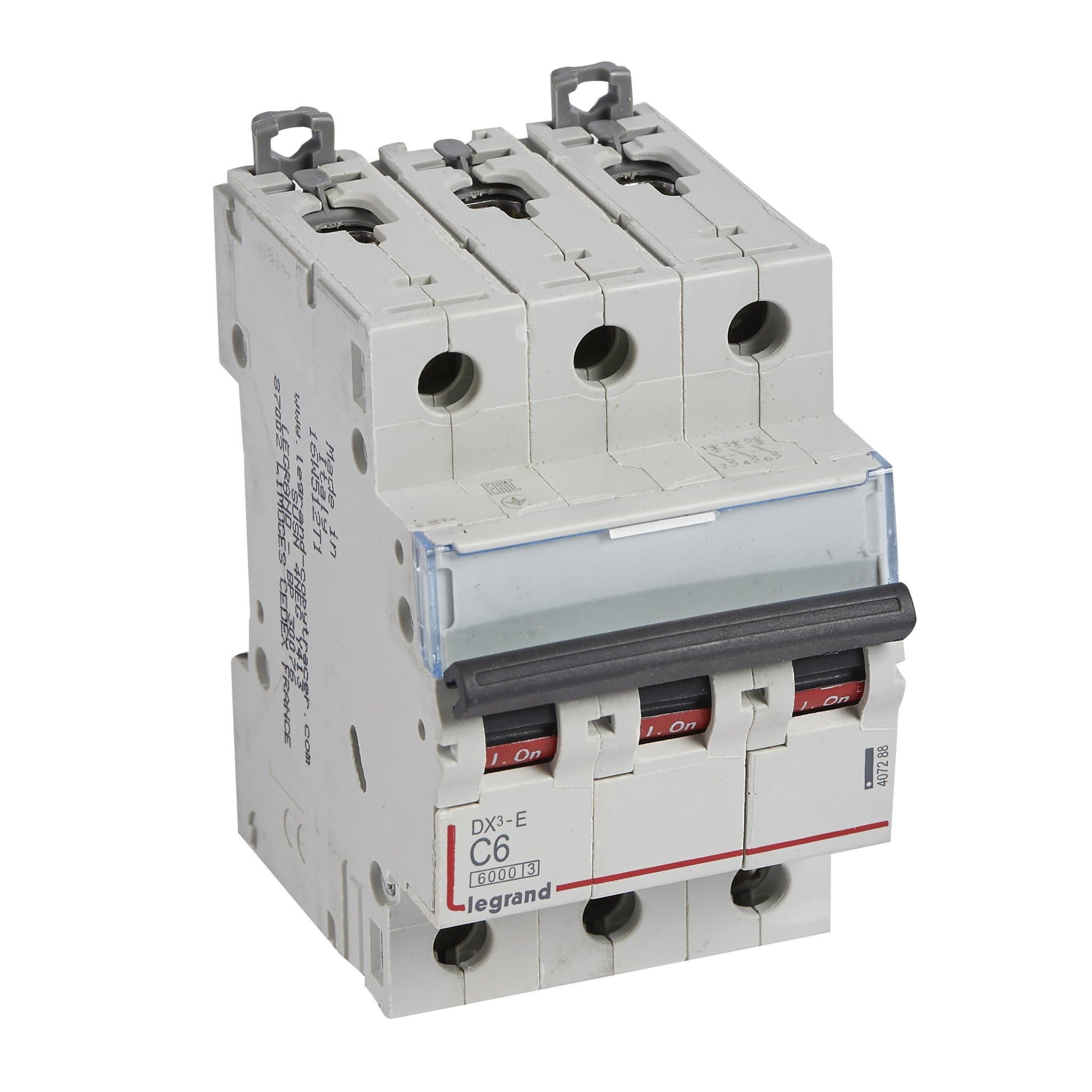 Legrand DX3-E Автоматический выключатель 3P 6А (С) 6000/6kA 407288 — миниатюра 1
