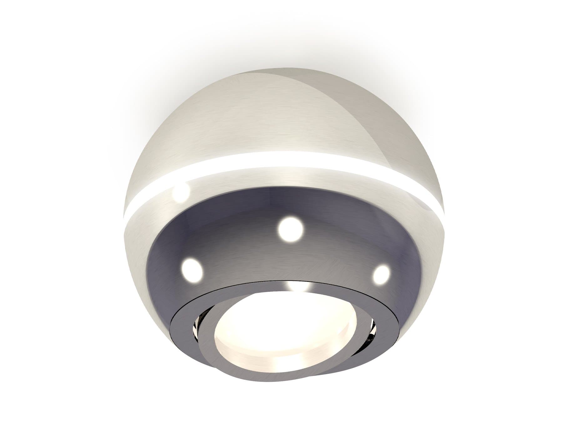 Ambrella Комплект накладного поворотного светильника XS1104011 PSL серебро полированное MR16 GU5.3 LED 3W 4200K (C1104, N7003) — миниатюра 1