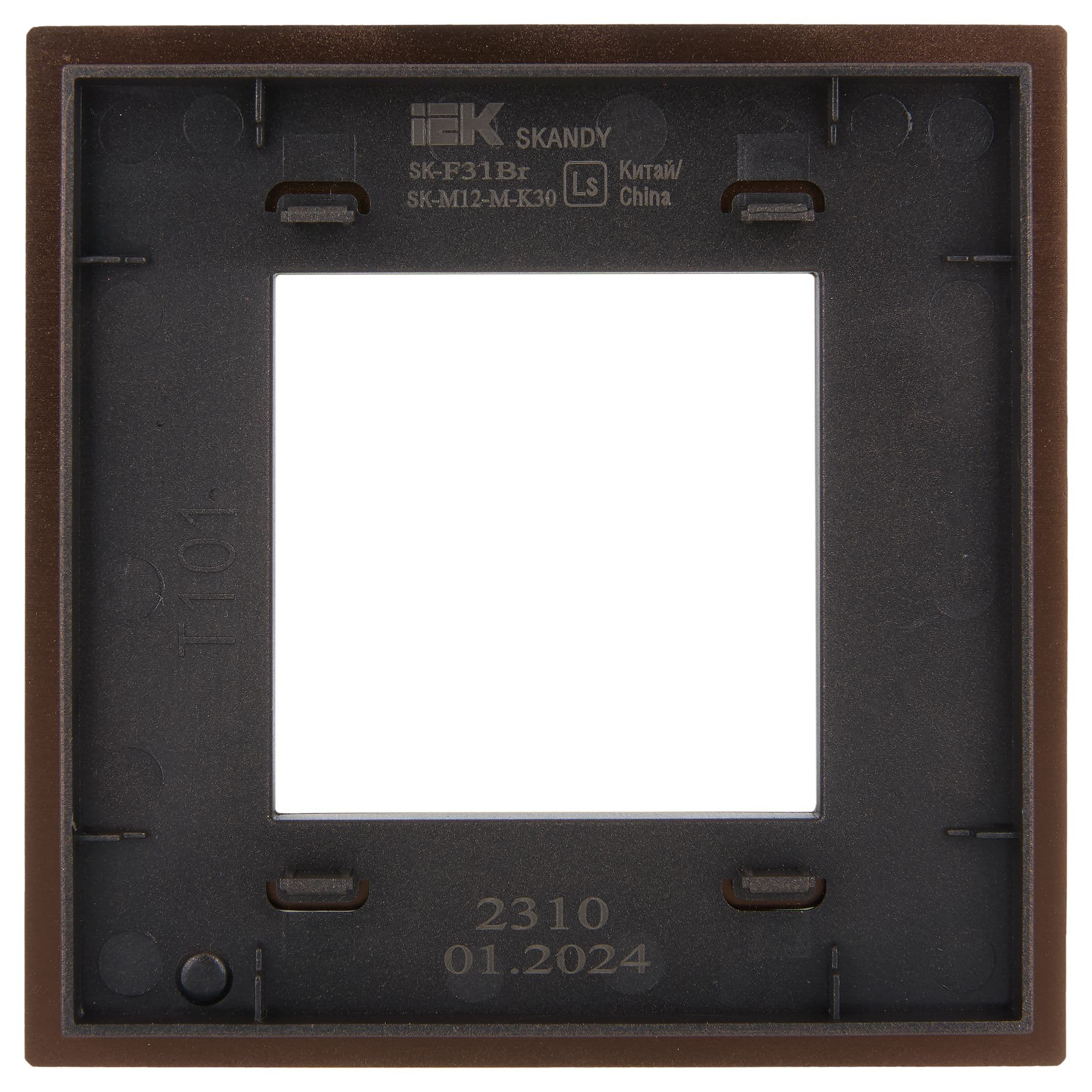 IEK SKANDY Металл Шоколад Рамка 1-ая SK-F31Br — миниатюра 3