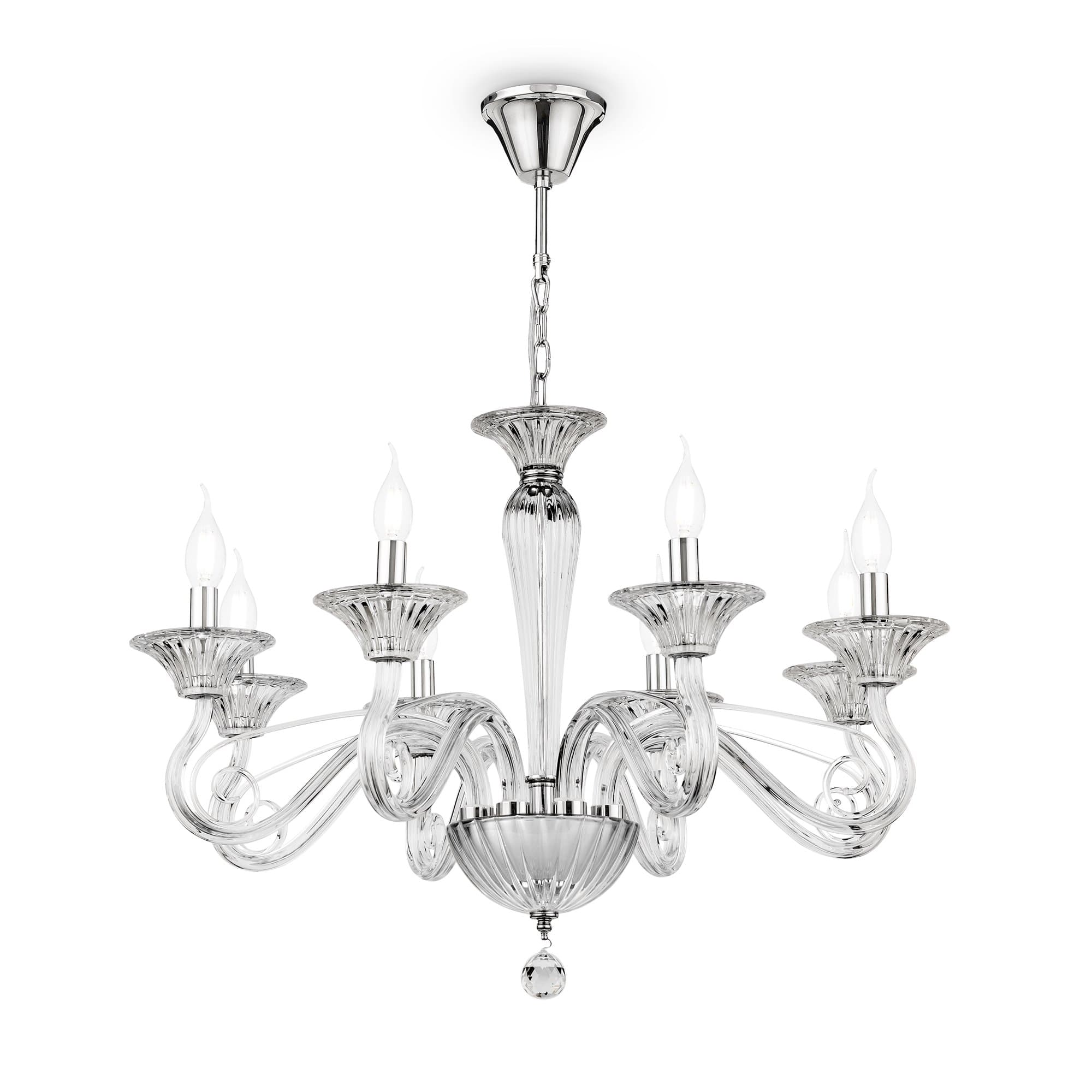 Maytoni Neoclassic Acqua Прозрачный Люстра E14 40W DIA010PL-08TR — миниатюра 3