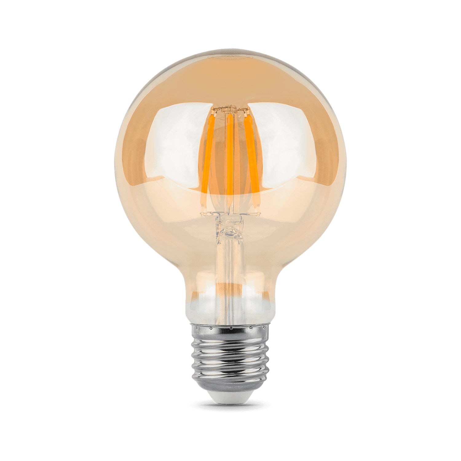 Gauss Лампа Filament G95 6W 550lm 2400К Е27 golden LED 105802006 — миниатюра 5