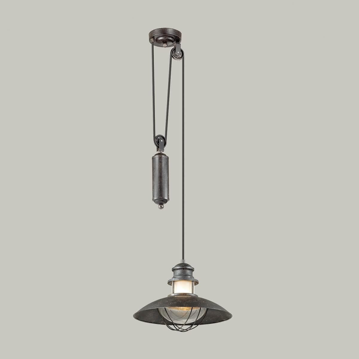 Odeon Light 4164/1A ODL19 695 коричневый/прозрачный Уличный светильник-подвес IP23 E27 1*60W DANTE — миниатюра 2