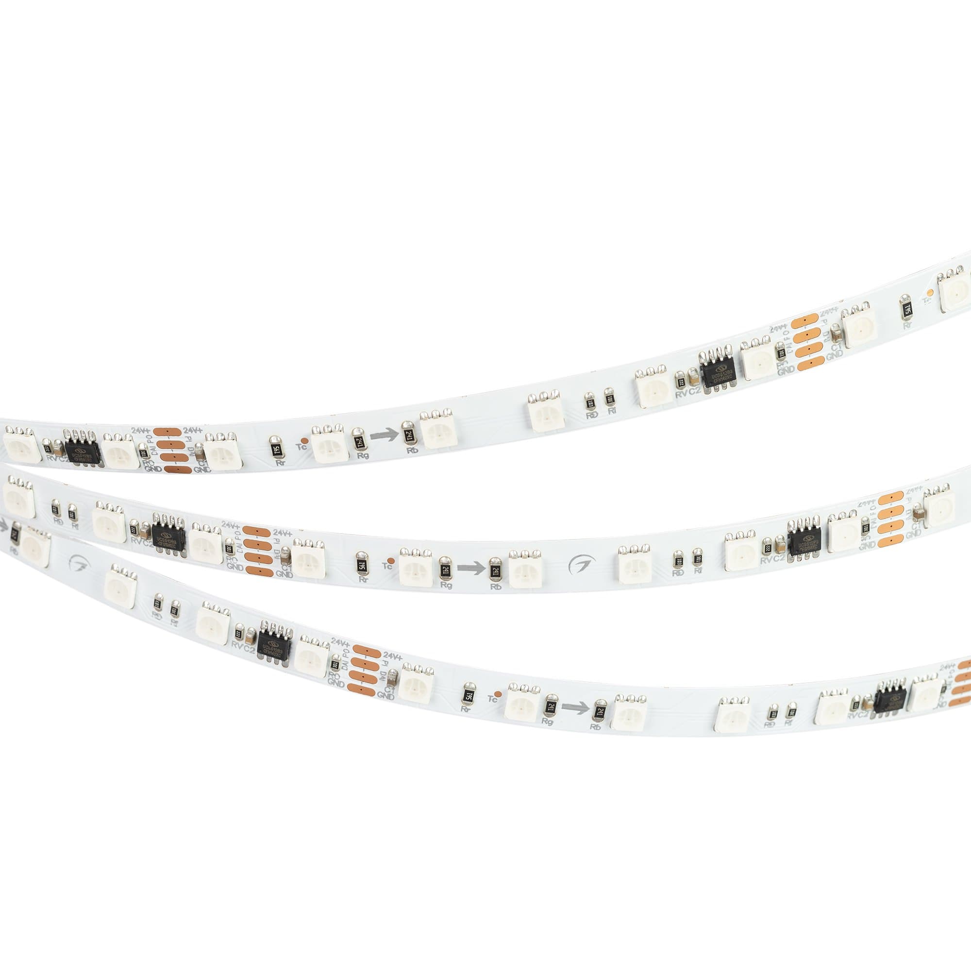 Arlight Лента DMX-B60-10mm 24V RGB-PX6-RAM (15 W/m, IP20, 5060, 5m) (бегущий огонь) 033448 — миниатюра 3