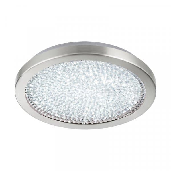 Eglo Светильник LED потолочный ARREZO 2, 17,92W (LED), Ø345, сталь, никель мат./стекло, хрусталь, прозрачный 32047