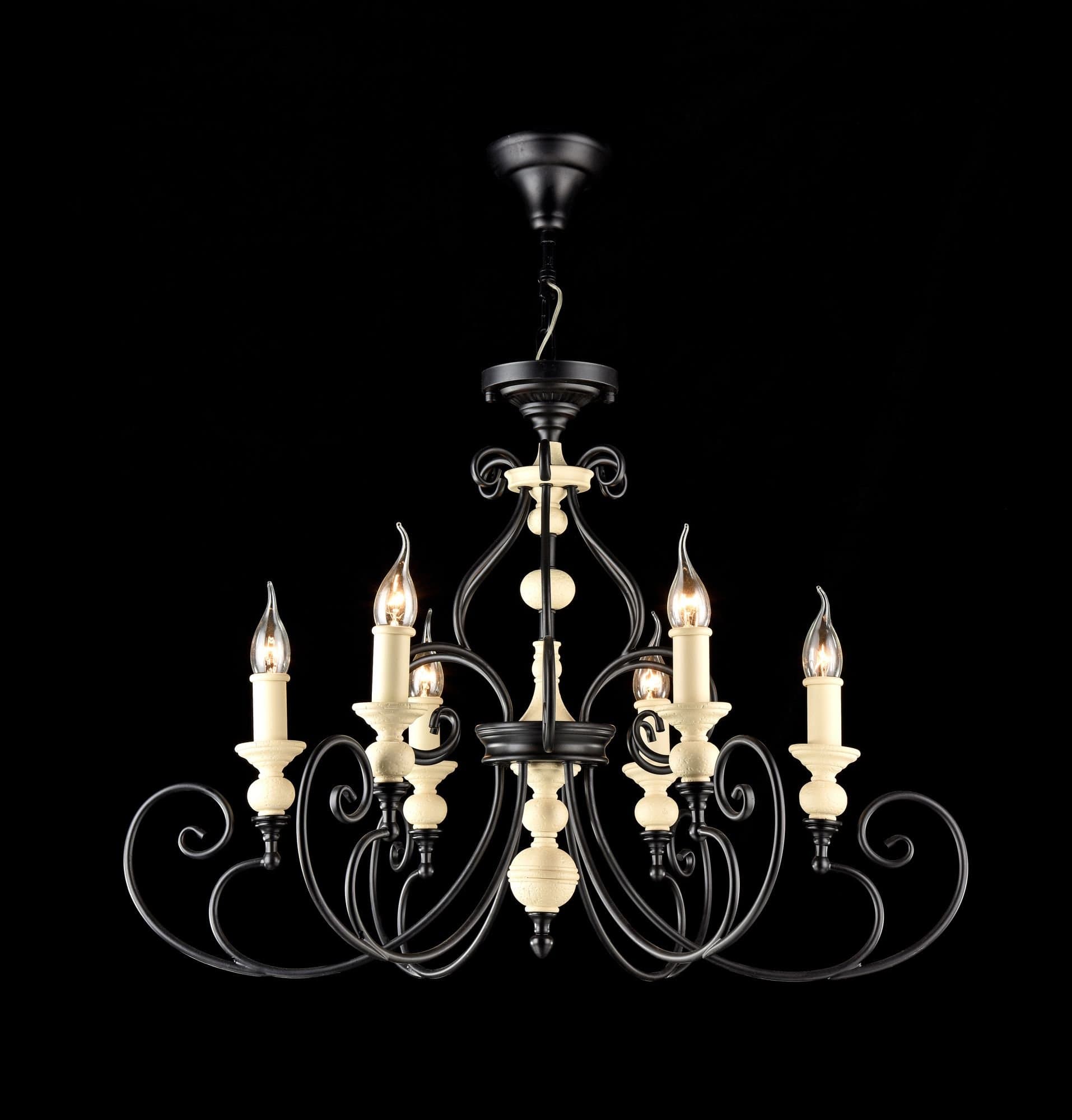 Maytoni House Karina Черный Люстра 6xE14 60W H631-PL-06-B — миниатюра 7