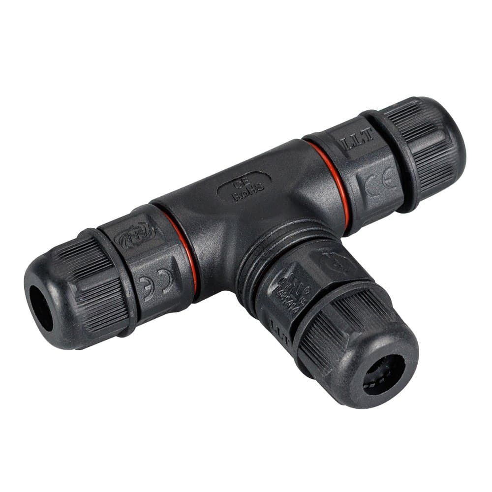 Arlight Коннектор тройной NEO-CON-T-2pin-BK (3-7mm, IP67) (IP67 Пластик, 3 года) 024937