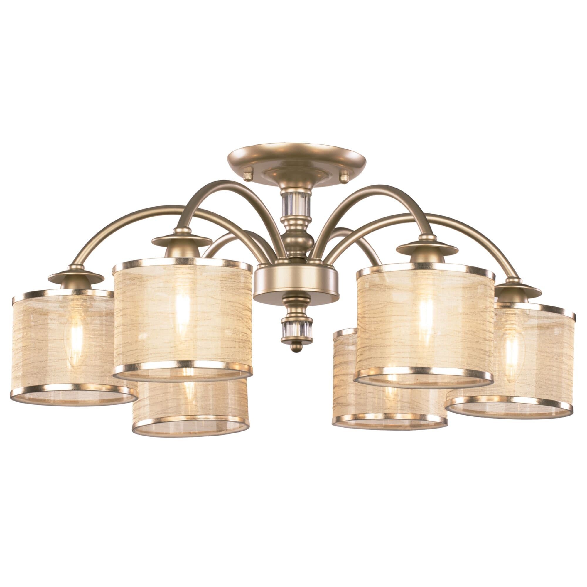 Freya Classic Ksenia Матовое Золото Потолочный светильник E14 40W FR2539CL-06G — миниатюра 2