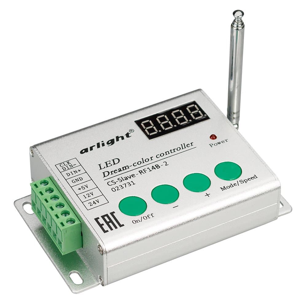 Arlight Контроллер CS-Slave-RF14B-2 (5-24V, ПДУ 14кн) (IP20 Металл, 1 год) 023731