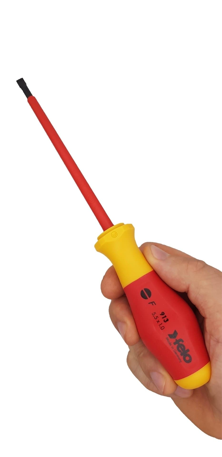 Felo Отвертка диэлектрическая шлицевая SL5,5x1,0x125 91305590 — миниатюра 2