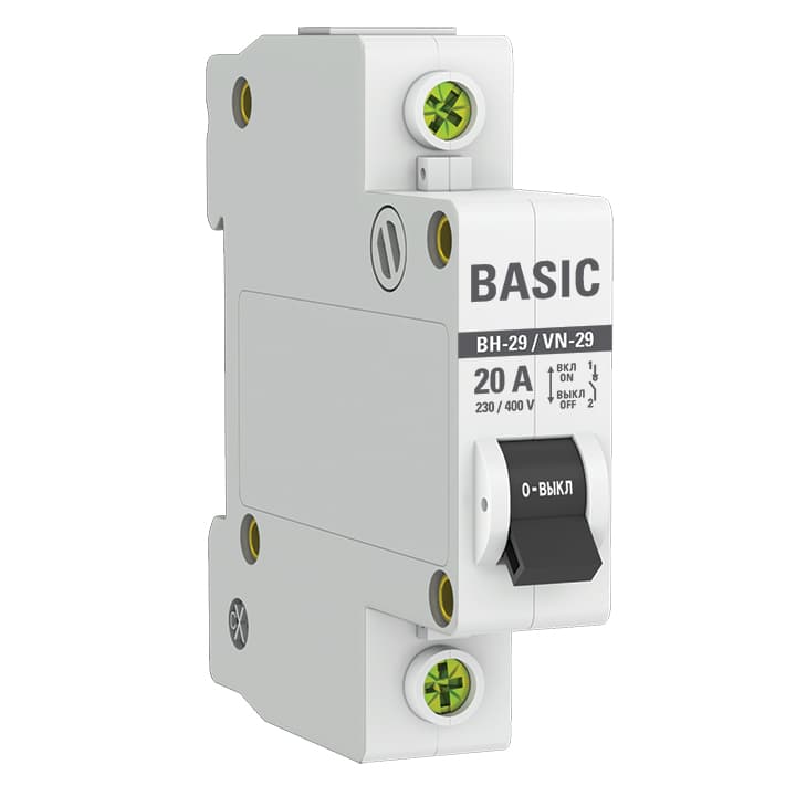 EKF Basic Выключатель нагрузки 1P 20А ВН-29 — миниатюра 1