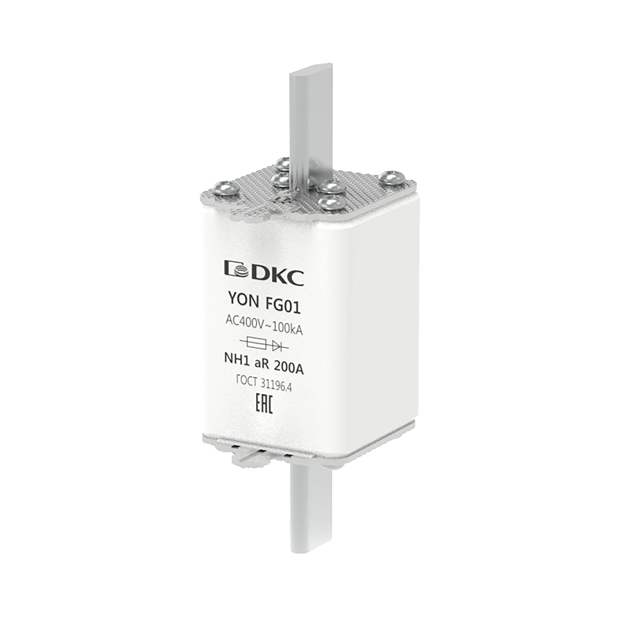 DKC Предохранитель YON ножевого типа FG1 200А 400V характеристика aR