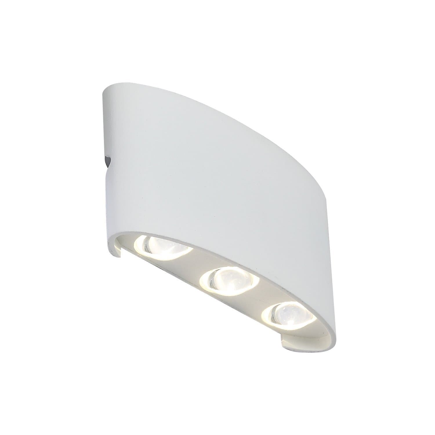 ST LUCE SL089.501.06 Светильник уличный настенный Белый кварцевый/Белый кварцевый, Прозрачный LED 6* — миниатюра 1